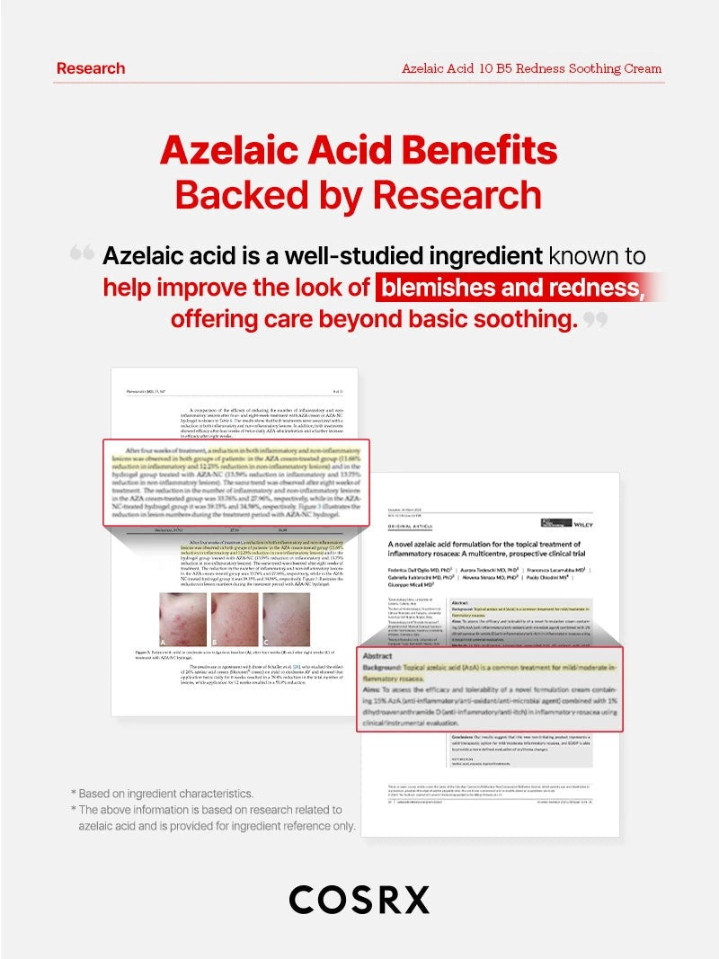 COSRX Azelaic Acid 10 B5 Redness Soothing Cream