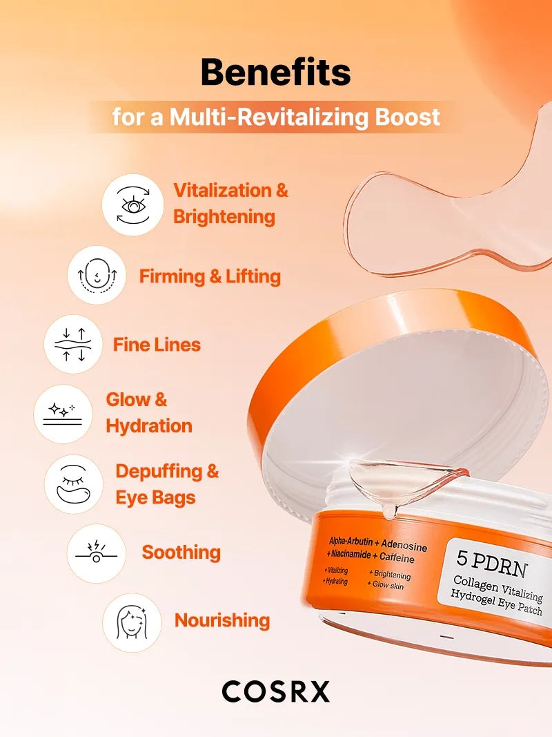 COSRX 5 PDRN Collagen Vitalizing Hydrogel Eye Patch