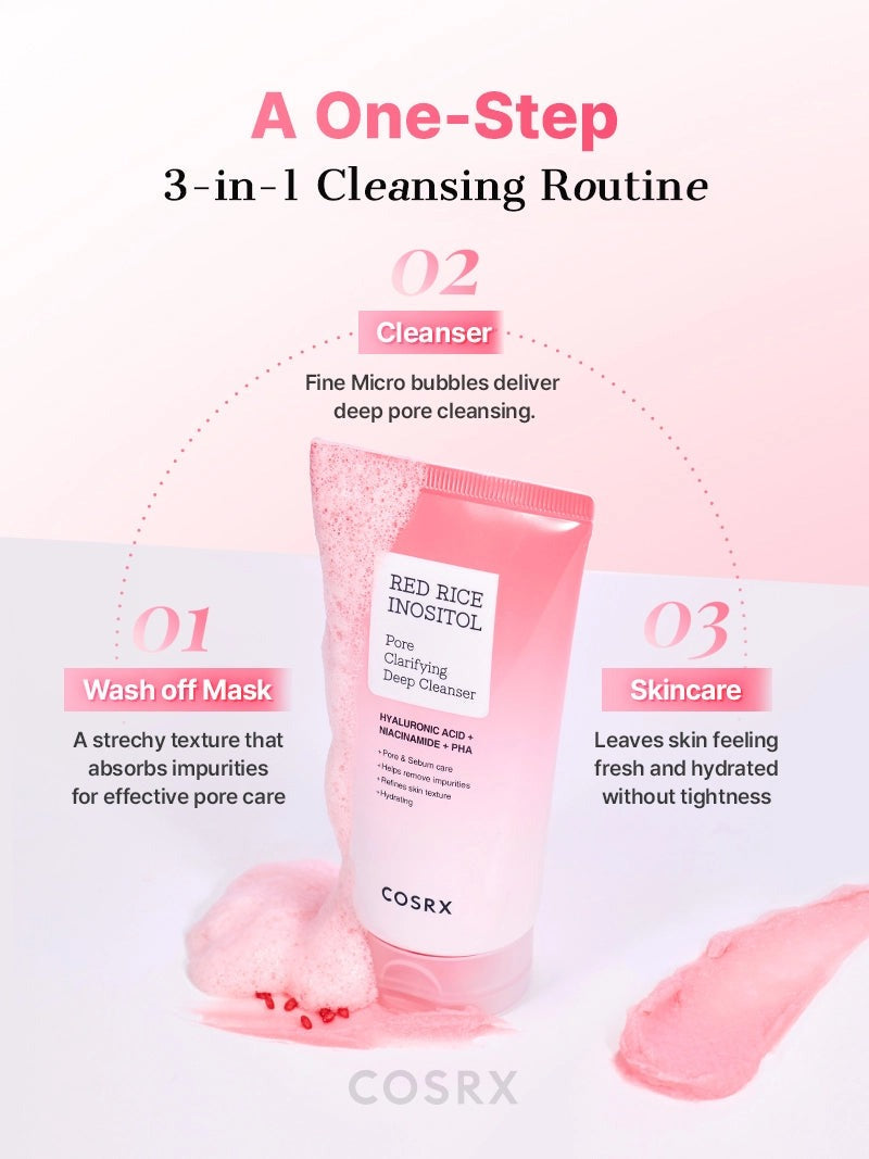 COSRX RED RICE INOSITOL Pore Clarifying Deep Cleanser